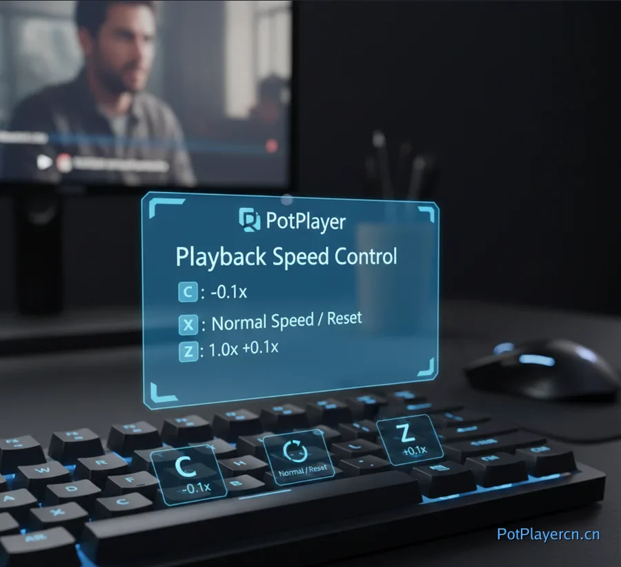 PotPlayer 倍速播放设置